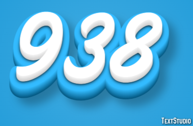 938 Tekst Effect
