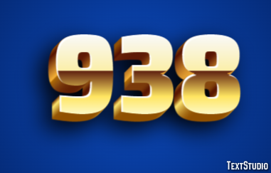 938 Tekst Effect