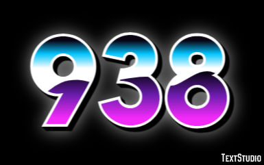 938 Tekst Effect