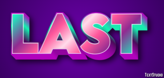 Last Text Effect