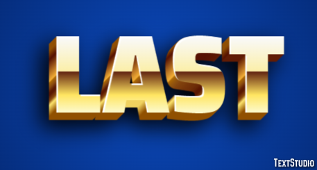 Last Text Effect