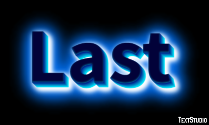 Last Text Effect
