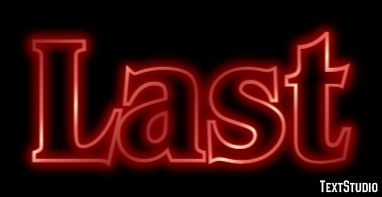 Last Text Effect