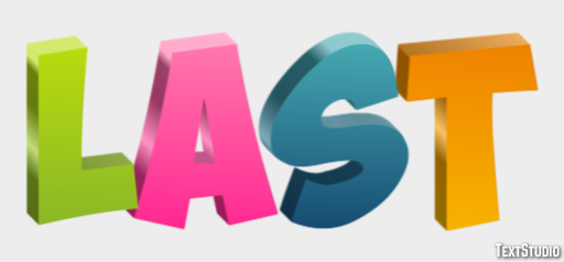 Last Text Effect