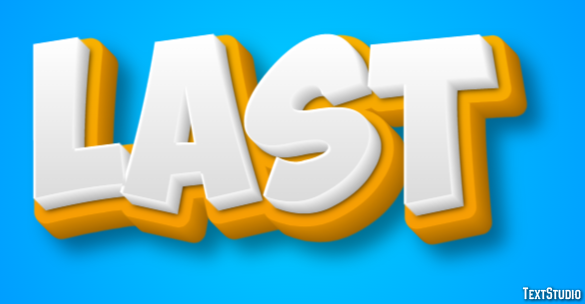 Last Text Effect