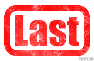 Last Text Effect