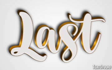 Last Text Effect