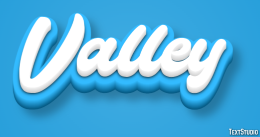 Valley Text Effect