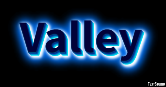 Valley Text Effect