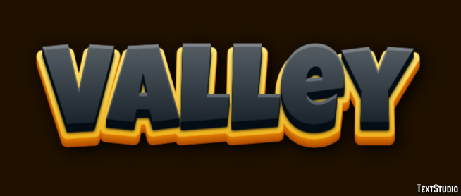 Valley Text Effect