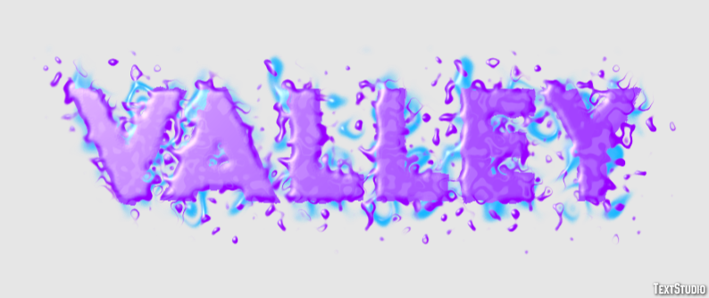 Valley Text Effect
