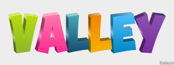 Valley Text Effect