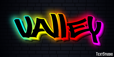 Valley Text Effect