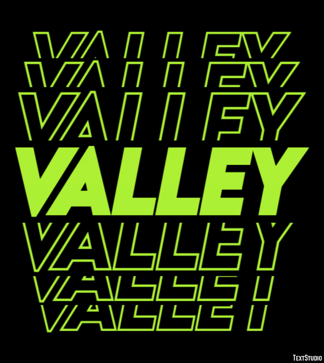 Valley Text Effect