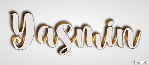 Yasmin テキスト効果