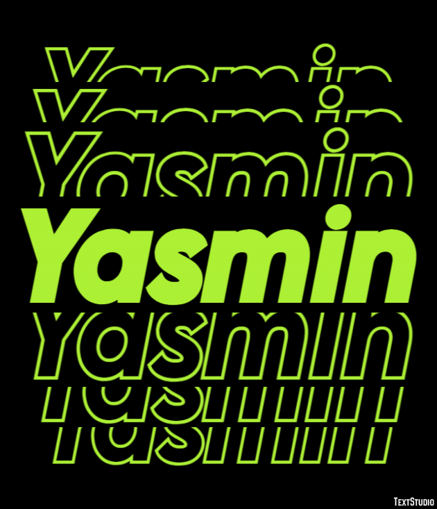 Yasmin テキスト効果