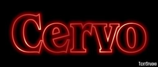 Cervo Efekt tekstowy