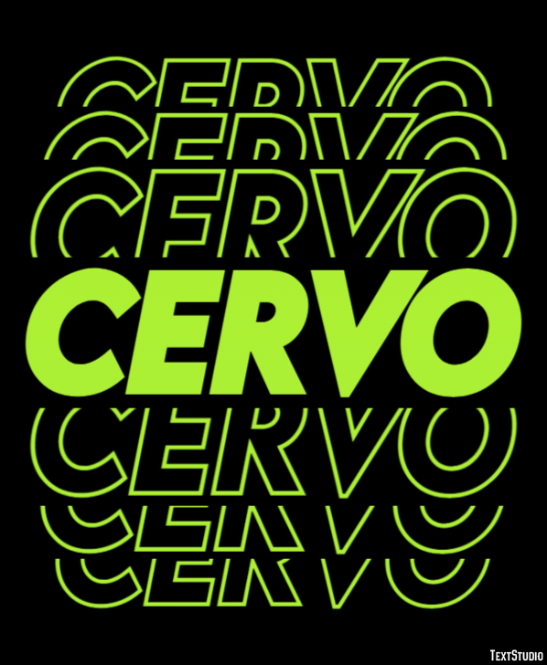 Cervo Effetto testo