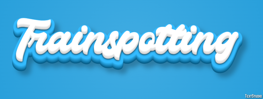 Trainspotting Text effect