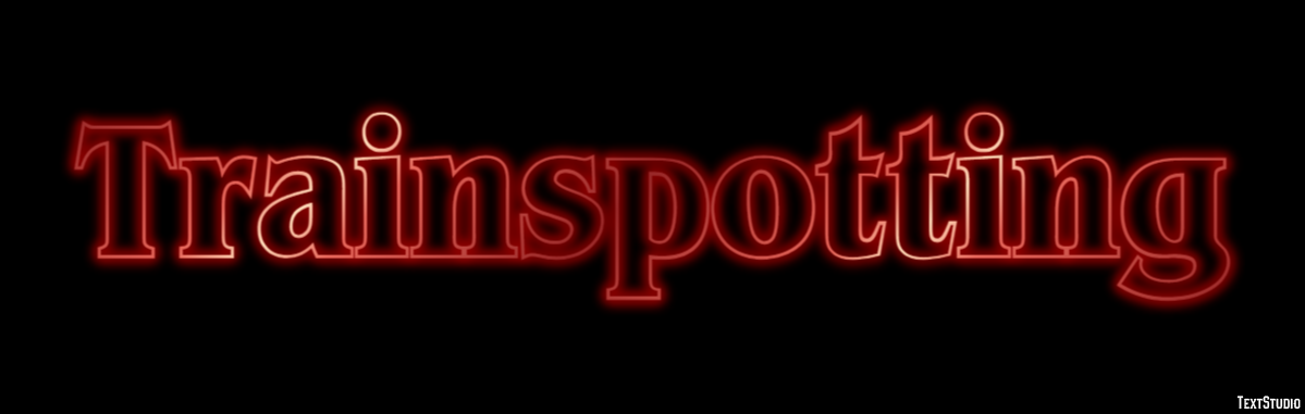 Trainspotting Text effect