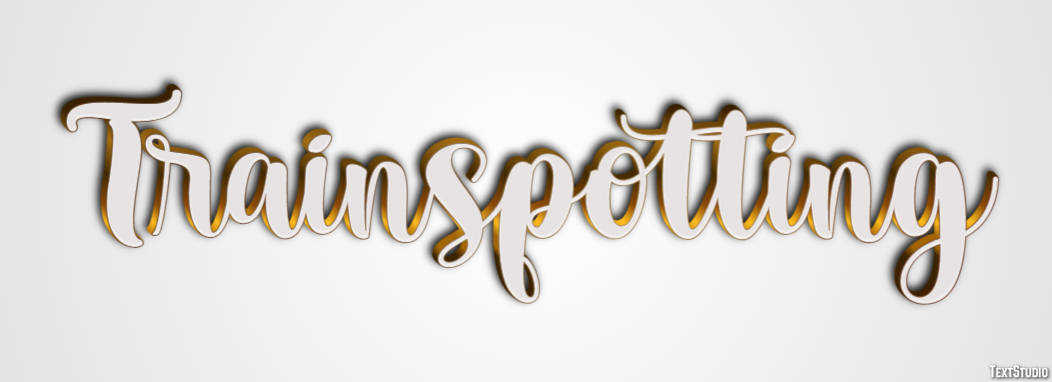 Trainspotting Text effect