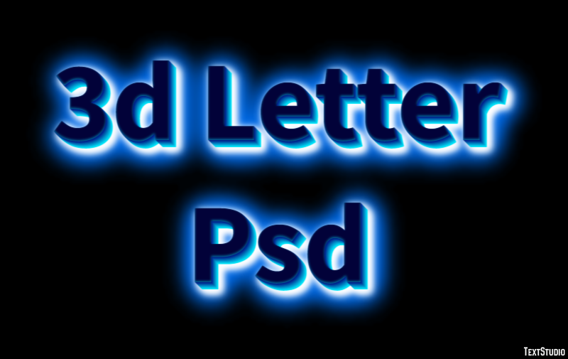 3d Letter Psd テキスト効果