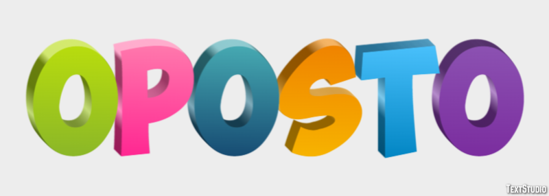 Oposto Efekt tekstowy