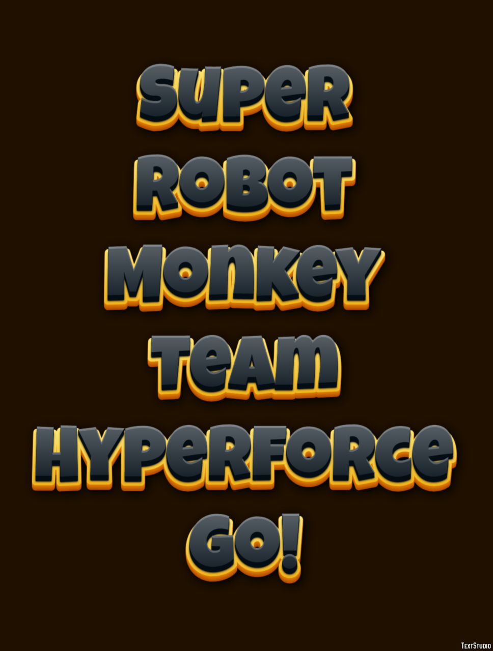 Super Robot Monkey Team Hyperforce Go! テキスト効果