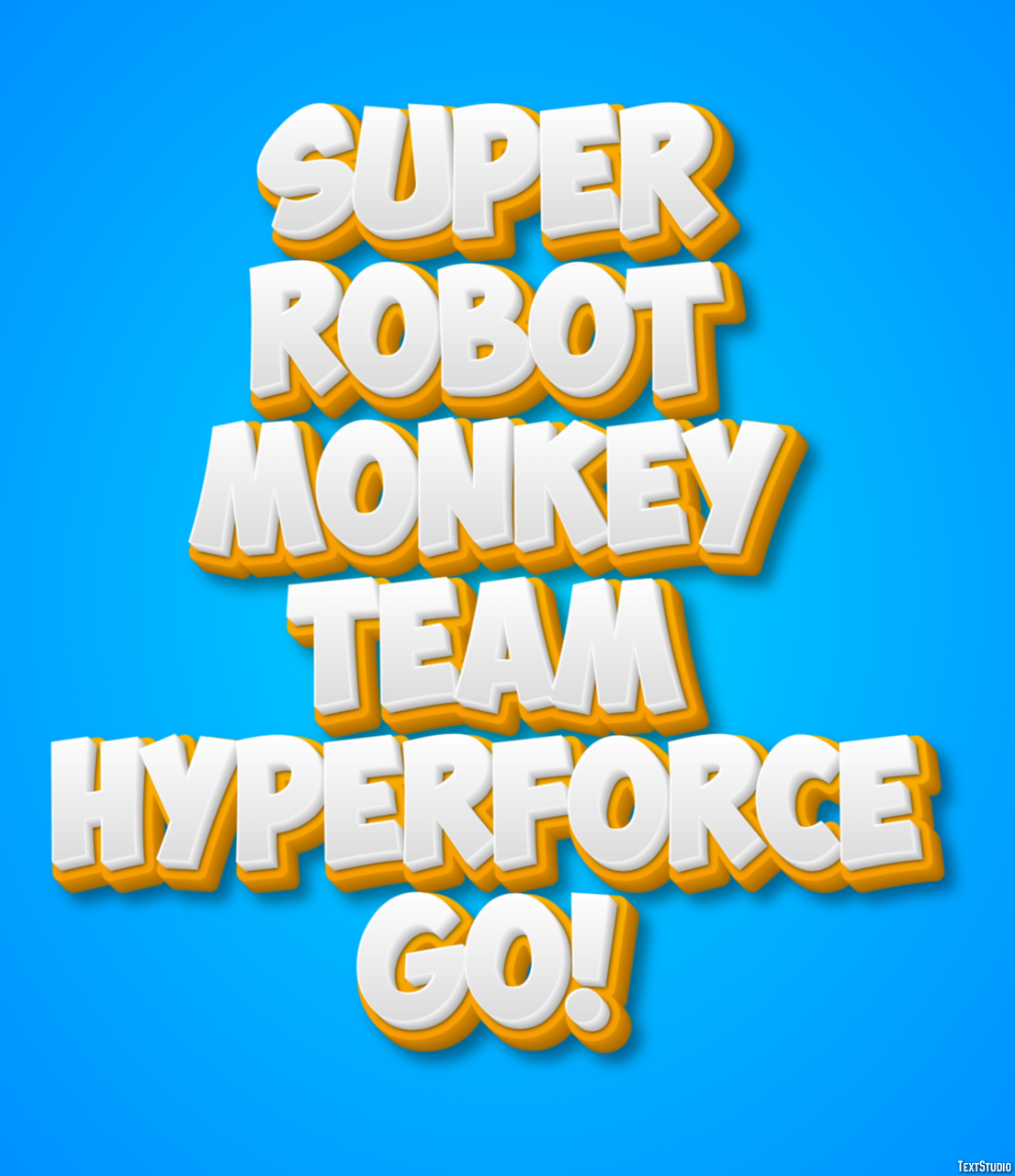Super Robot Monkey Team Hyperforce Go! テキスト効果
