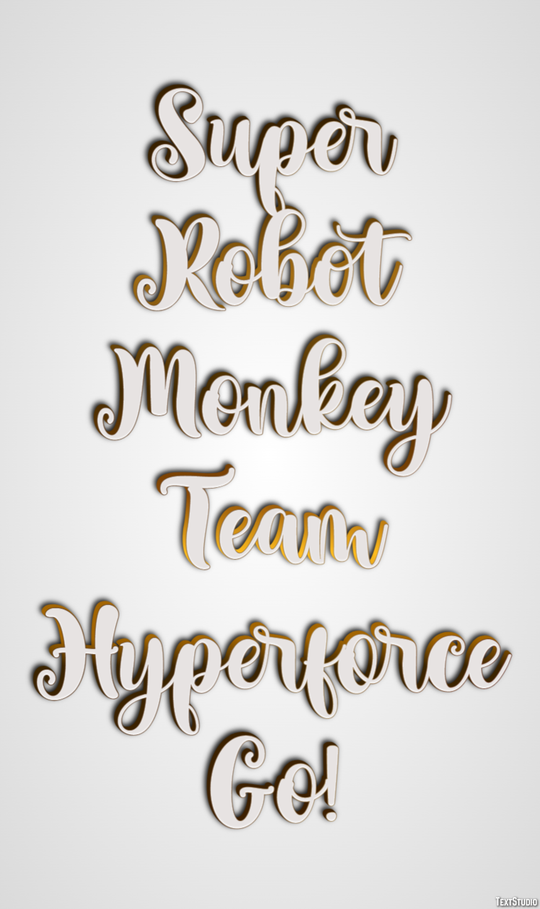 Super Robot Monkey Team Hyperforce Go! Text Effect