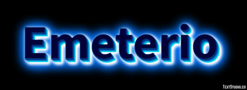 Emeterio Effetto testo