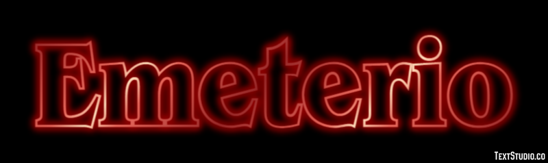 Emeterio Efecto de Texto