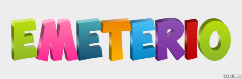 Emeterio Efecto de Texto