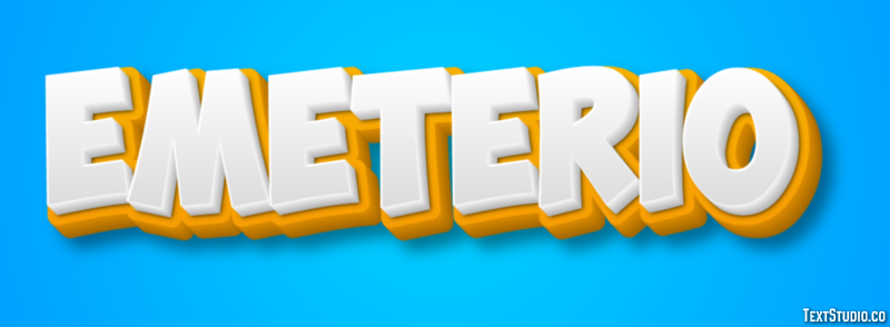 Emeterio Efecto de texto