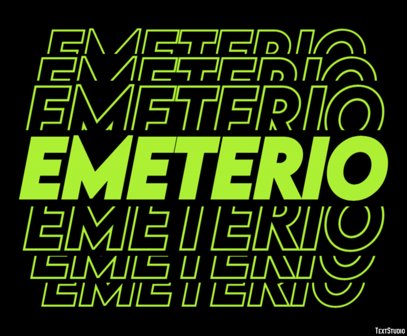 Emeterio Efecto de Texto