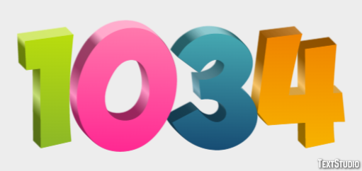 1034 Text Effect