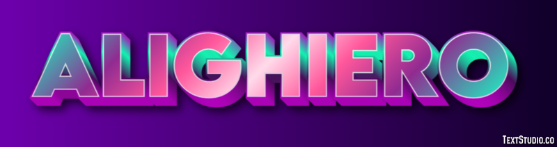 Alighiero Efecto de texto