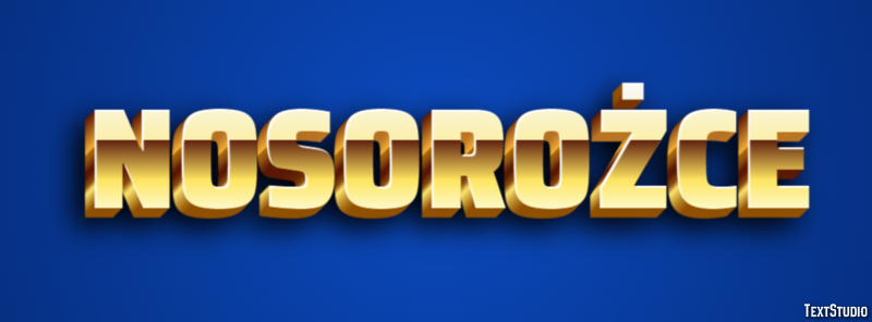 Nosorożce Texteffekt