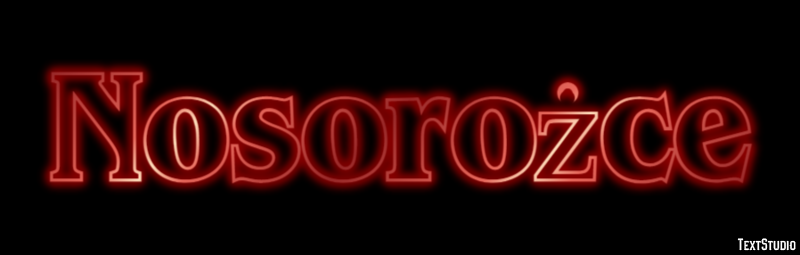 Nosorożce Texteffekt