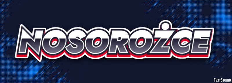 Nosorożce Texteffekt