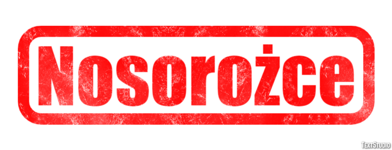 Nosorożce Texteffekt