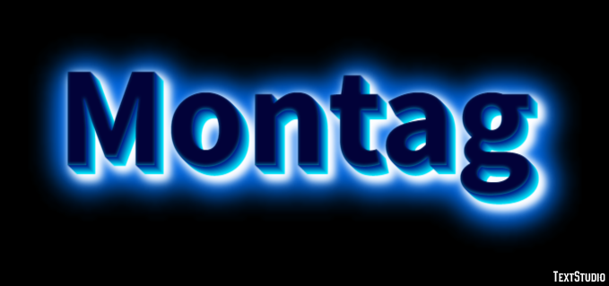 Montag Text effect