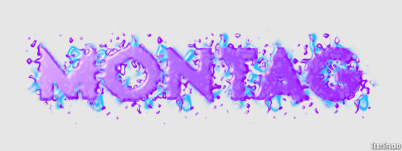 Montag Text effect