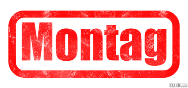 Montag Text effect