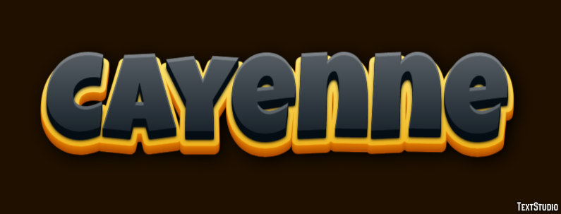 Cayenne Efekt tekstowy