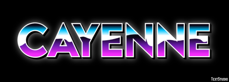 Cayenne Efekt tekstowy