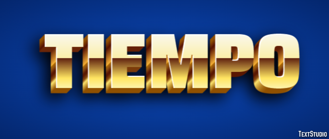 Tiempo Texteffekt