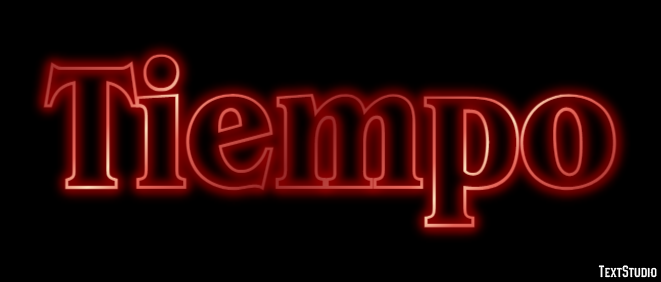 Tiempo Texteffekt