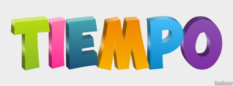 Tiempo Текстовый эффект