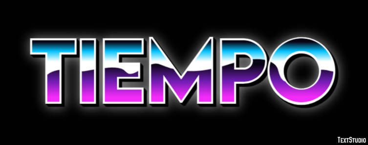 Tiempo Efeito de texto